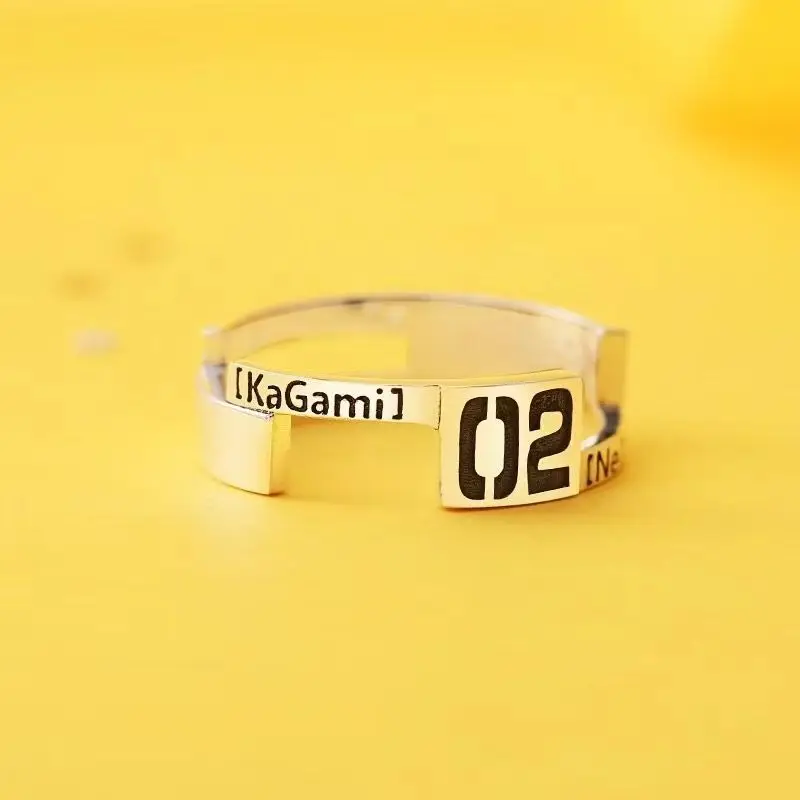 thumbnail image 1 of Anillo de Cosplay Kawaii Hatsune Miku Rin Len, accesorios de Anime, adornos, collar de dibujos animados, colgante, anillo de joyería para pareja, regalo para niña, 925, 1 of 5