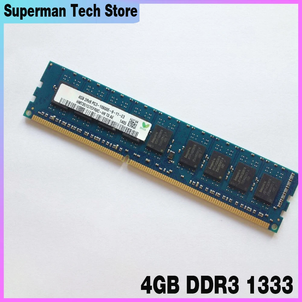 1 Pz Per Hp Z400 Z420 Z600 Z800 4G 2 Rx8 Udimm Memoria Server Ecc 4Gb Ddr3 1333