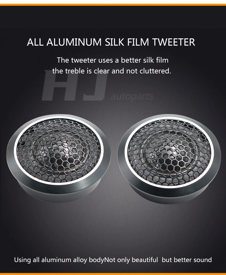 1kit 6.5 Inch 2-Way Combination Speaker Kit Audio Sound System Set Tweeter Sub woofer for Car Auto 6.5inch Speaker In The Car