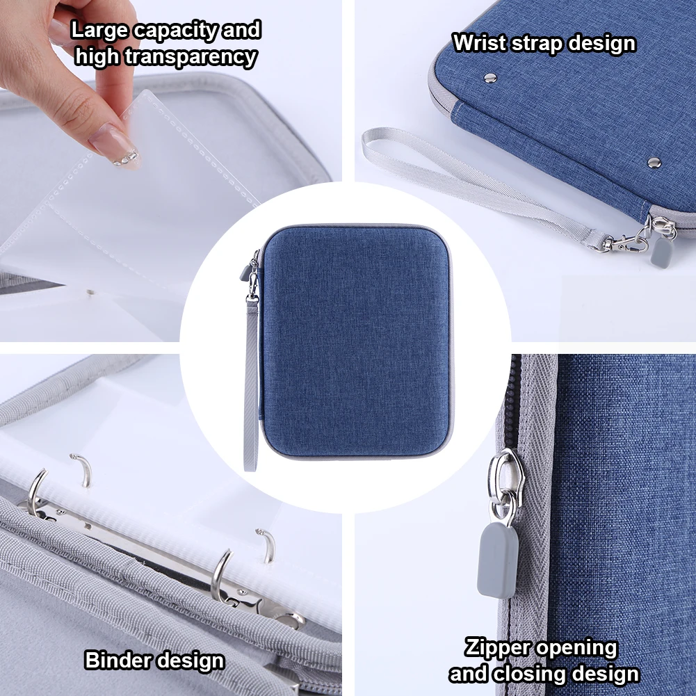 Generic Card Case With Zipper & 80 Pockets Soft Portable Folder Card Binder Holder For Yoto Cards Mini Audiobook Cards