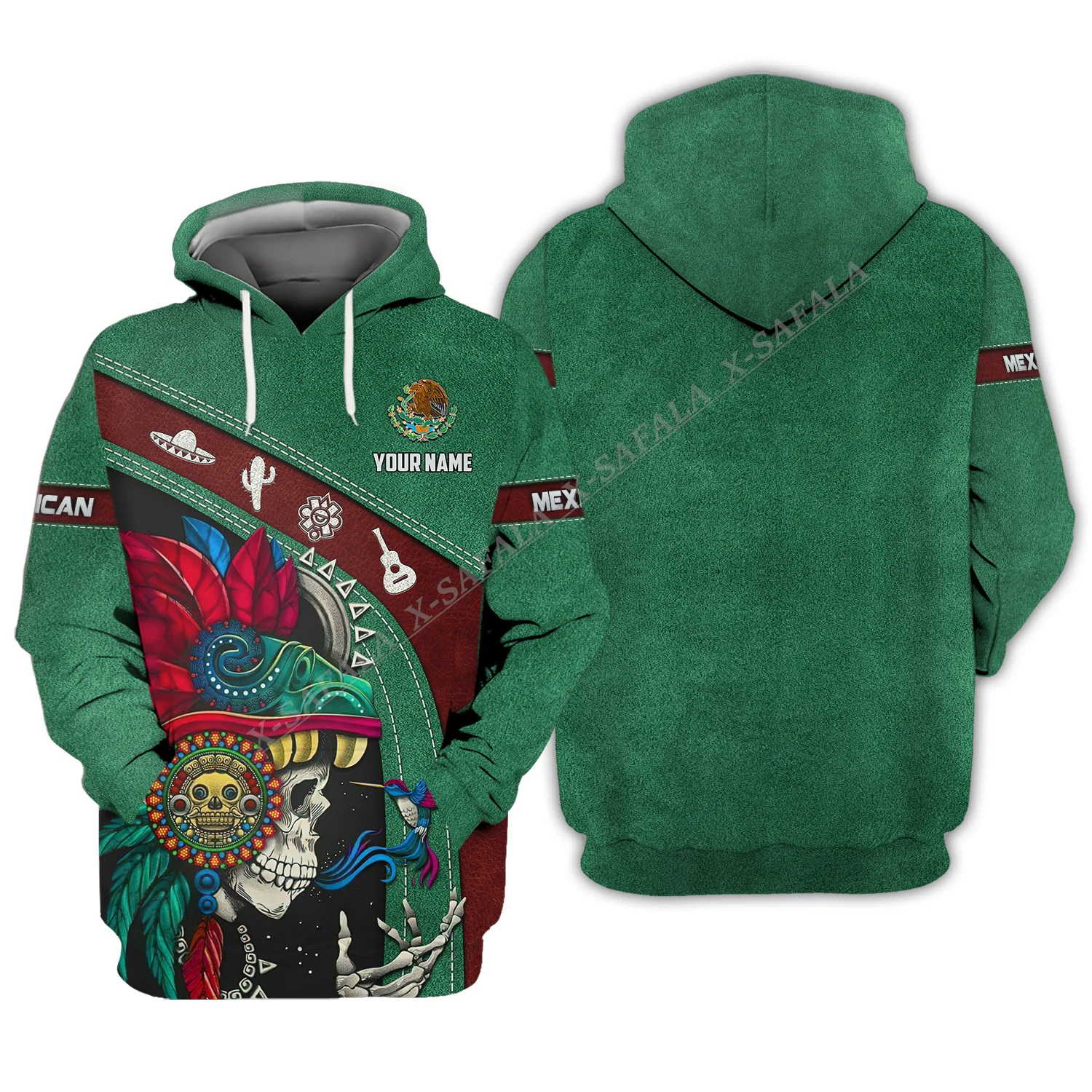 

Mexico Mexican Skull Flag Custom 3D Print Hoodie Hooded Men Pullover Sweatshirt Jacket Jersey Tracksuits Shirt Jumper