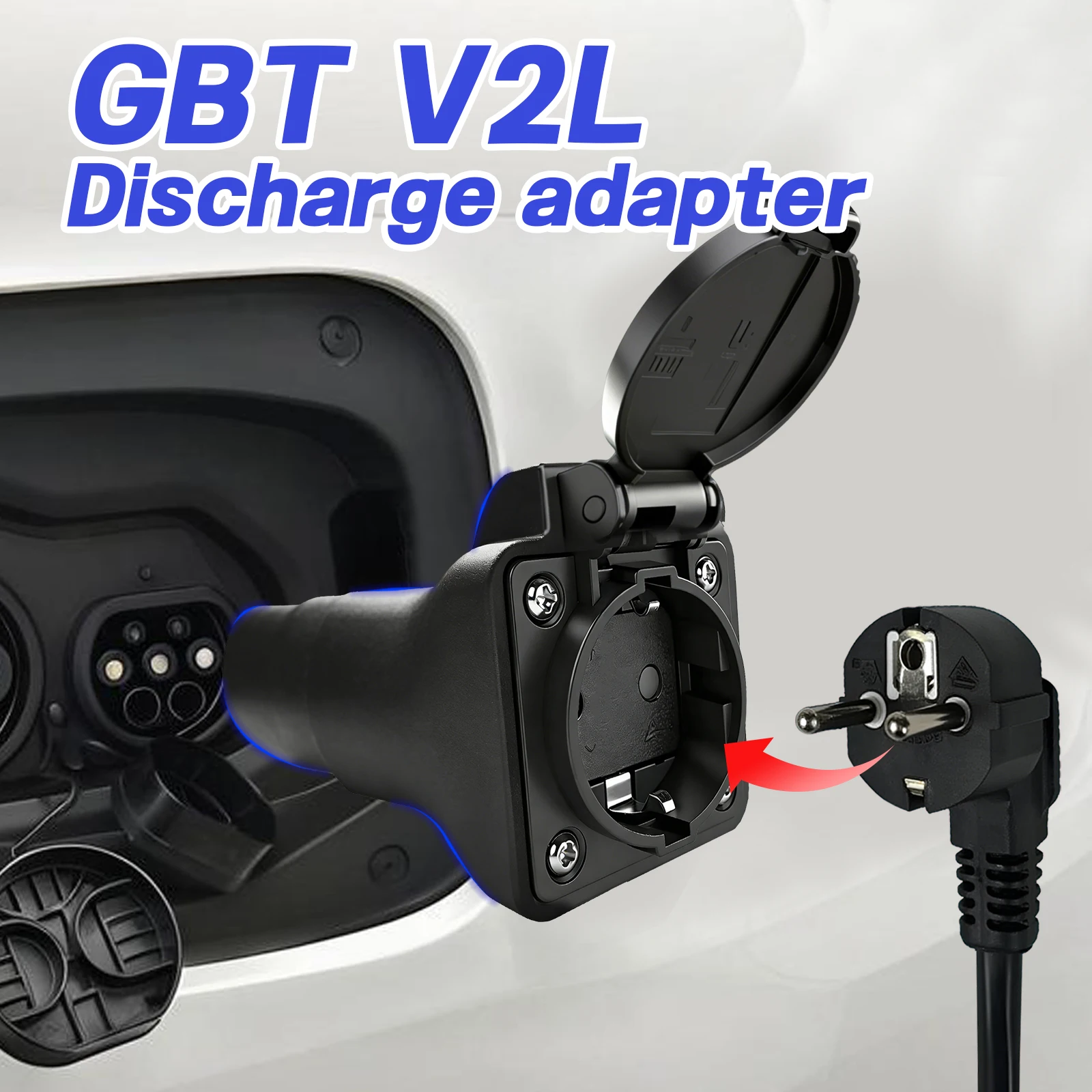 Prise De Charge EV Type 2 16A 3.7KW Portable Avec Prise UE - Adaptateur Voiture électrique