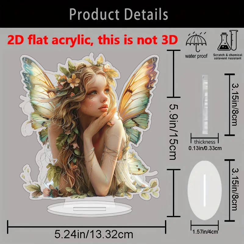 Christmas Elf Acrylic Tabletop Decor with Stand-Festive Desk Ornament, Perfect for Home And Office Holiday Decoration, Ideal G