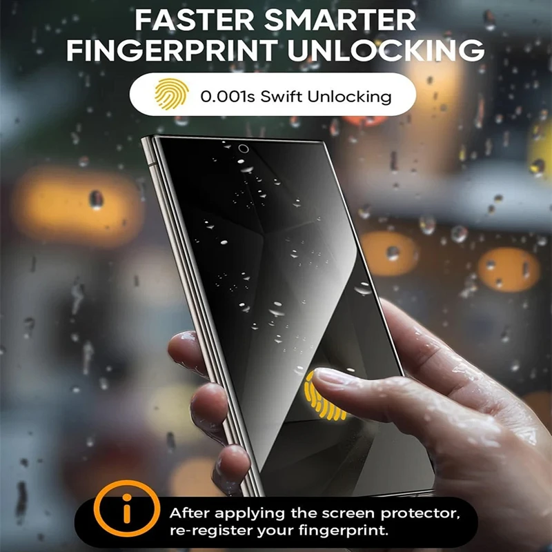 4-Pack Privacy Hydrogel Film Screen Protector Set