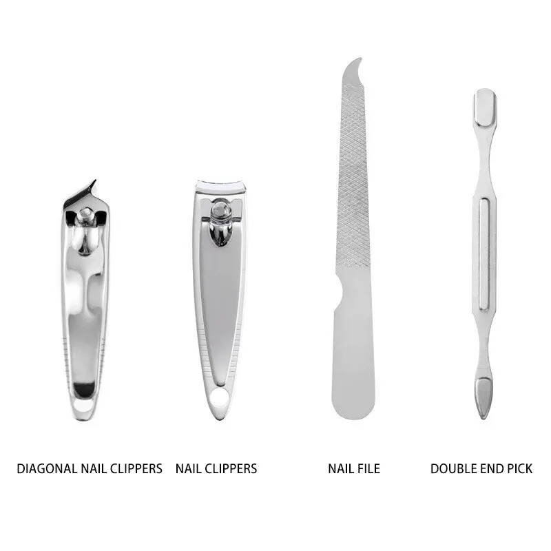 Nail Clipper Set 7 Piece Folding Bag Nail Clippers Portable Household Diagonal Ear Spoon