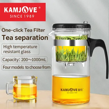 KAMJOVE One-Button Glass Teapot – Kung Fu Tea P 1