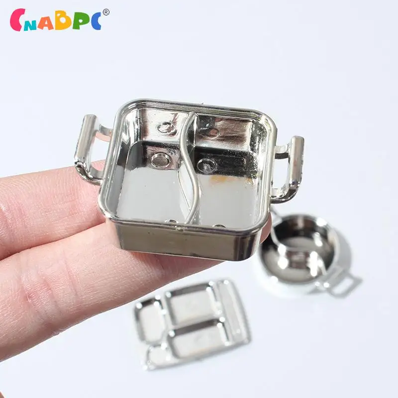 

1/12 Dollhouse Simulation Soup Pot Mini Hot Pots Tableware Doll House Kitchen Cooking Accessories Pretend Play Toys