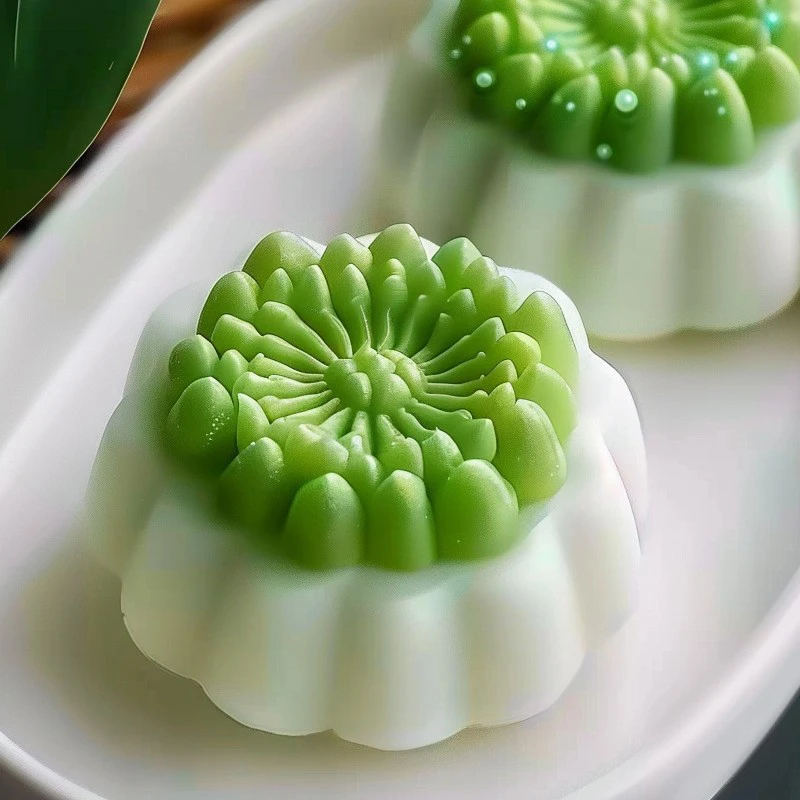 3D Lotus Silicone Molds For DIY Flowers Fondant Cupcake Candy Ice Cream Sugar Desserts Candle Soap Mid-Autumn Festival Mould