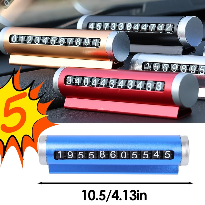 

Universal Car Parking Phone Number Plate Moving Cars Car Fashion Ornaments Auto Interior Decoration Automotive Accessories