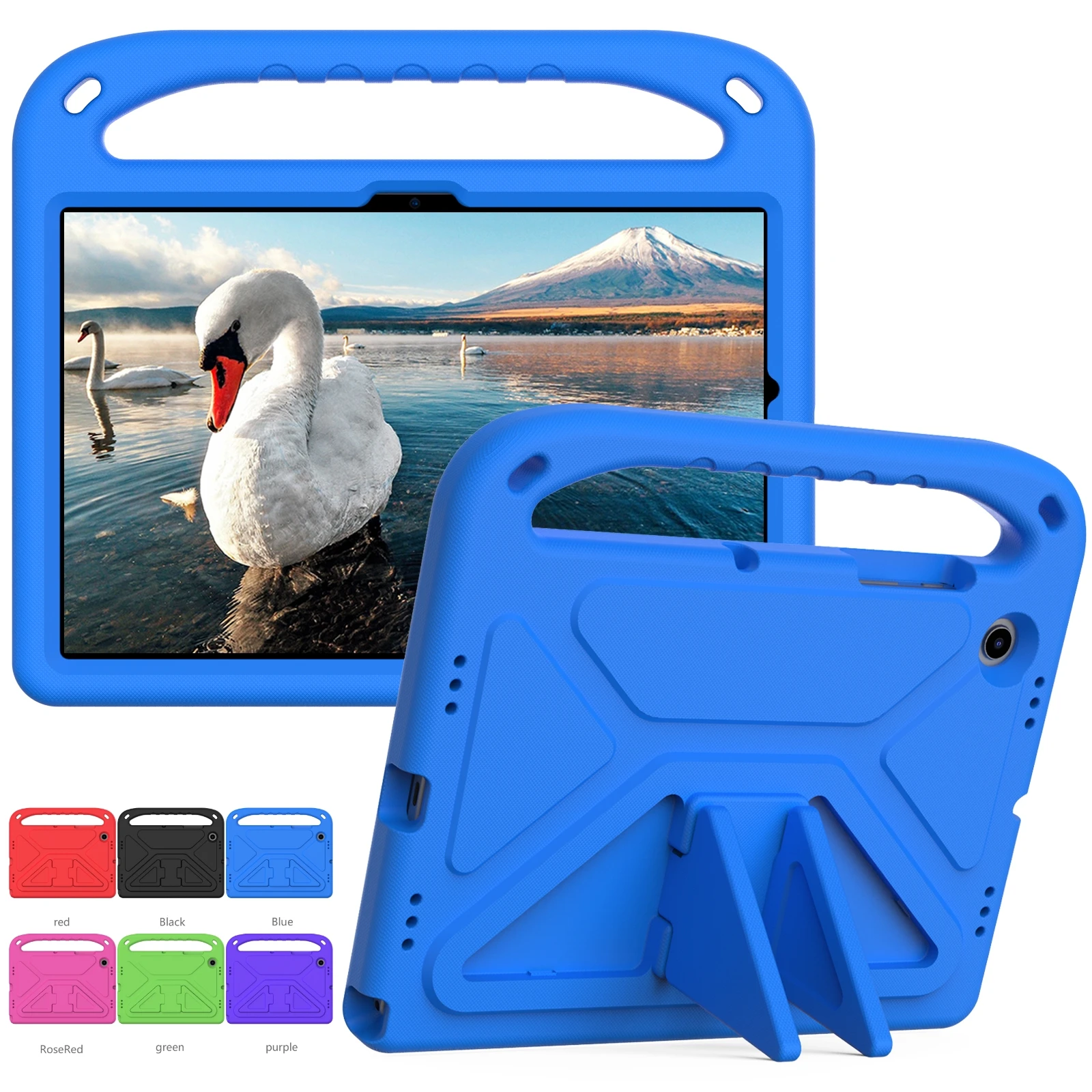 Estojo Eva Infantil para Samsung Galaxy Tab a9 Plus a8 105 Sm-x200 X205 X207 s6 Lite 104 P613 P619 a7 Lite 87 T220 T500 Capa