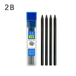 Precision Metal Mechanical Pencil Set - Versatile Art and Writing Instrument with Multi-Grade Refills (4PCS-2B Black Refill)