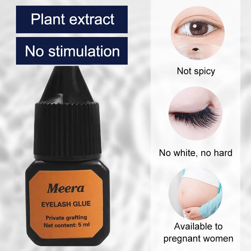 eyelash glue 1 Second Fast Drying Strong False Eye Lash Extension Glue Adhesive Retention Low Smell Mink Eyelash Glue Lashes Grafting