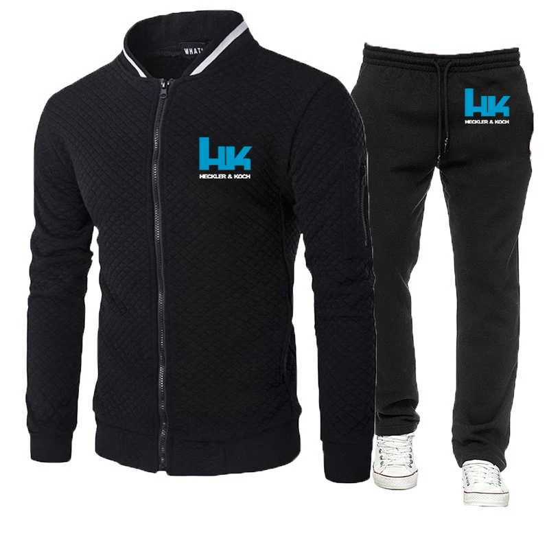 Mens Graphic Hoodies and Long Pants Suits for Spring and Autumn