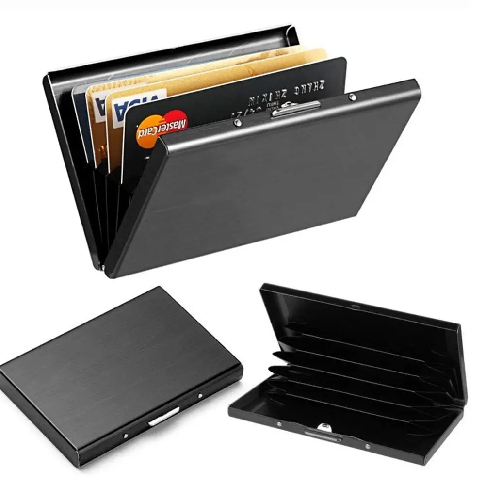 RFID 카드홀더 카드 앨범 신용 카드 상자, 마그네틱 방지 케이스, 비즈니스 카드홀더 은행 카드 케이스, 액세서리 6 장