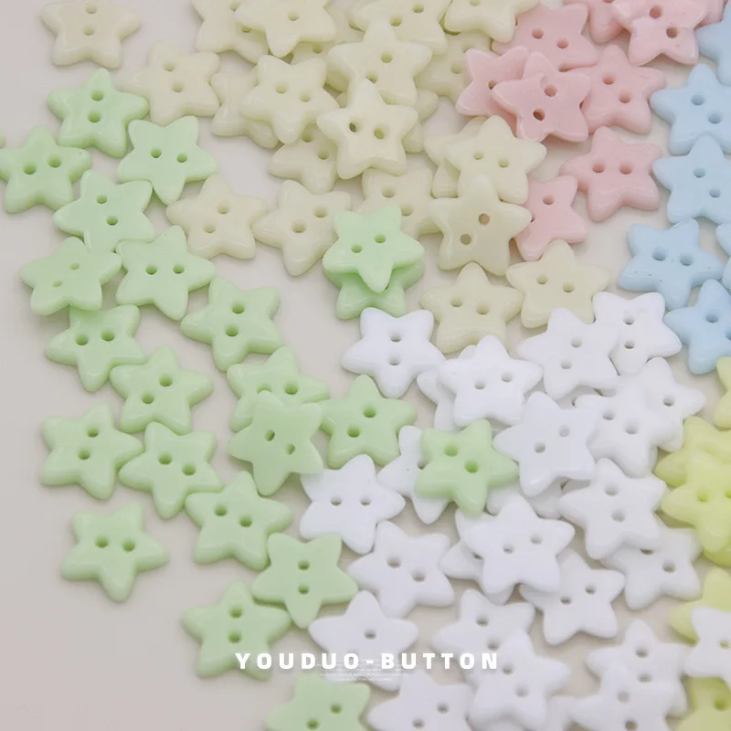 15mm 10개 세라믹 별 모양 단추 니트 가디건 스웨터 단추 캔디 컬러 단추 드레스 웨딩 장식 바느질 액세서리