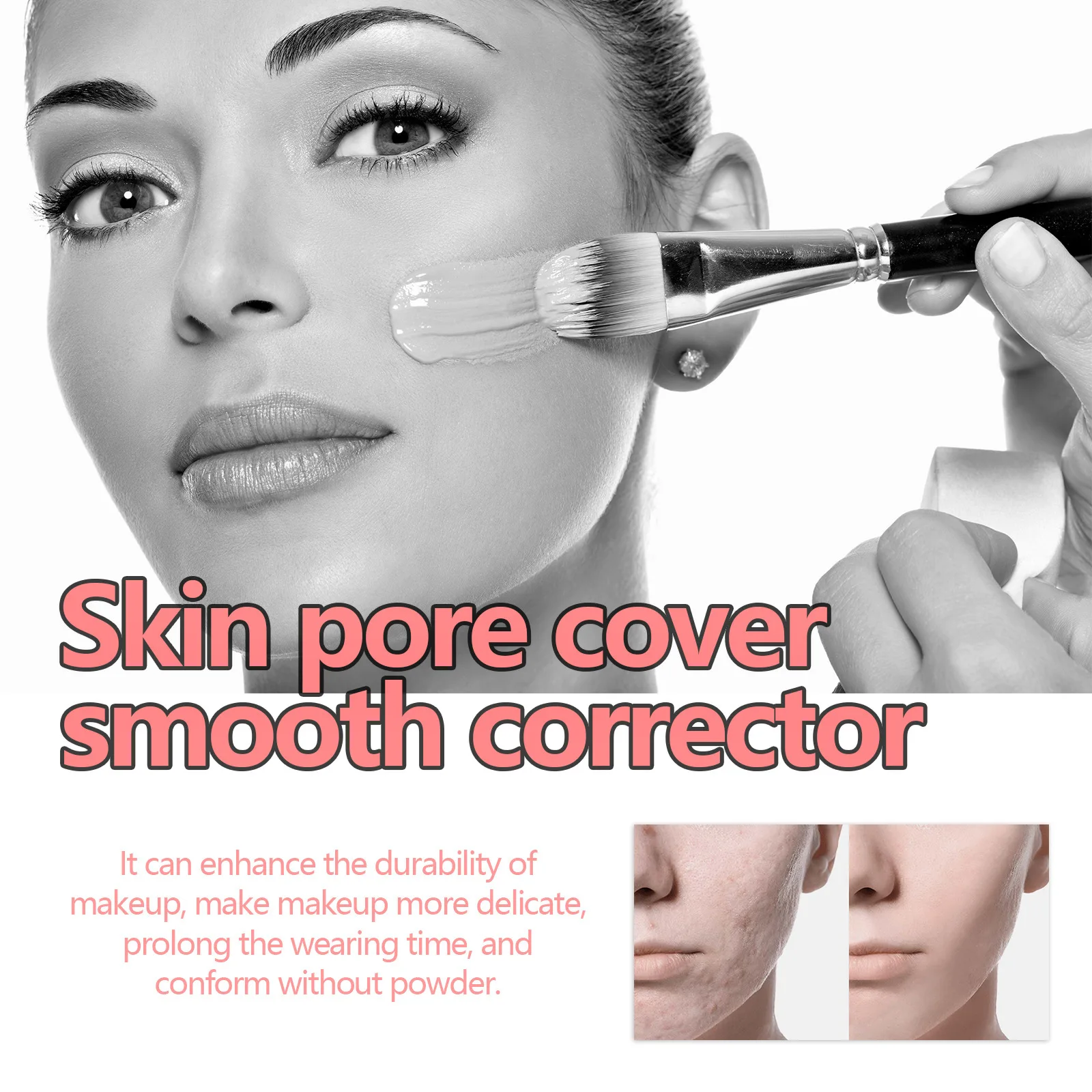 Invisible Pore Makeup Front Cream Natural Light Thin Isolating Cream Brightening Skin Tone Moisturizing Concealer Cosmetics 2