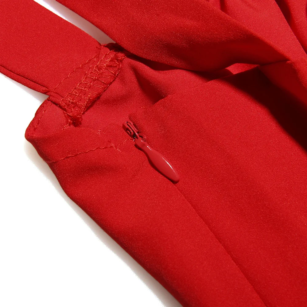suninheart Elegant A Line Midi Dress Sexy Spaghetti Strap Lace Up Red Holiday Party Dresses Split Summer Dresses Women 2023