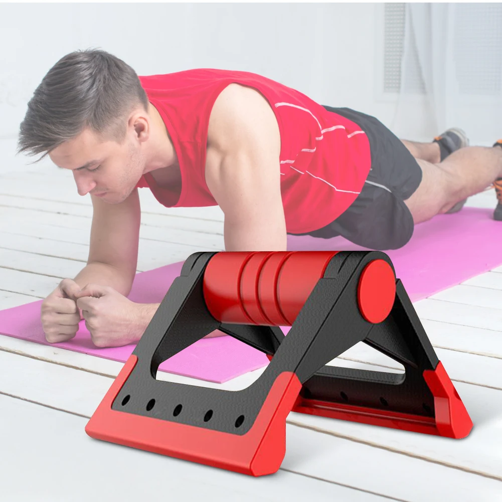 1 Pair Foldable Push Up Stands Non-Slip Fitness Stand Strength Training Equipment Push Up Handles for Men Women