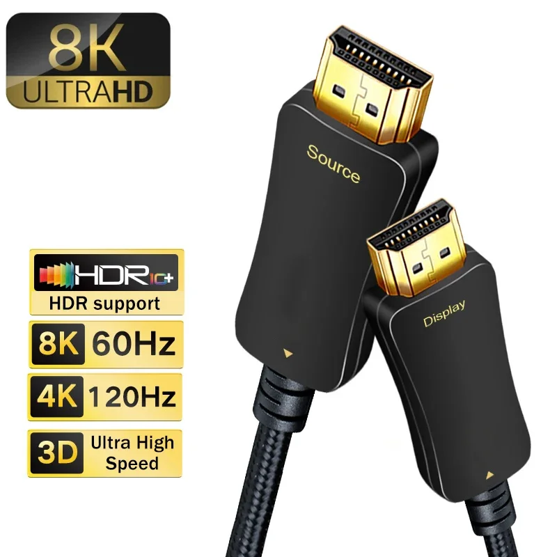 Cavo In Fibra Ottica Hdmi 8K 4K 60Hz Cavo In Fibra Hdmi Aoc Ad Alta Velocità 10M 30M 4K 120Hz 48Gbps Hdr Hdcp Per Proiettore Pc Tv Hd Ps5