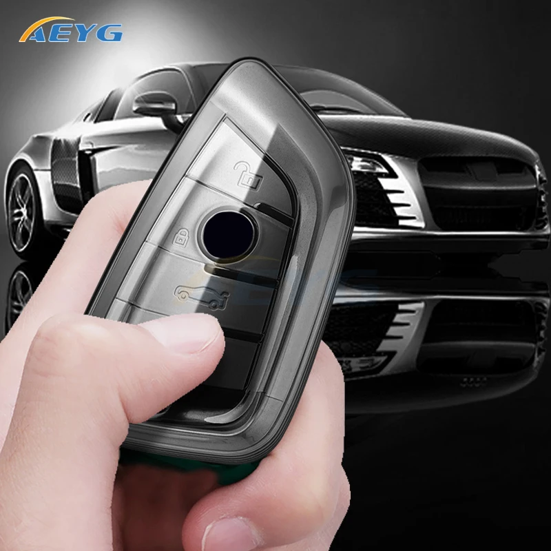 Key Case Cover TPU Car Key Case Cover For Bmw F20 G20 G30 X1 X3 X4 X5 G05 X6 X7 G11 F15 F16 G01 G02 F48 Accessories Holder Shell