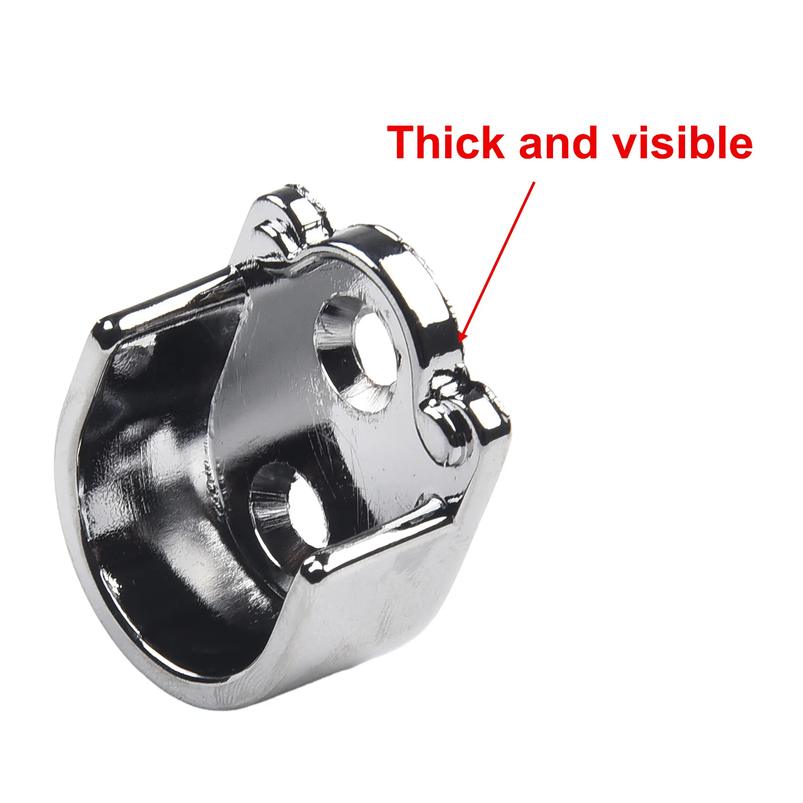 

Neat and Organized, 2Pcs Wardrobe Rail Hanger Rod Socket Support Tube, Round End Bracket Holder for Clothes Storage