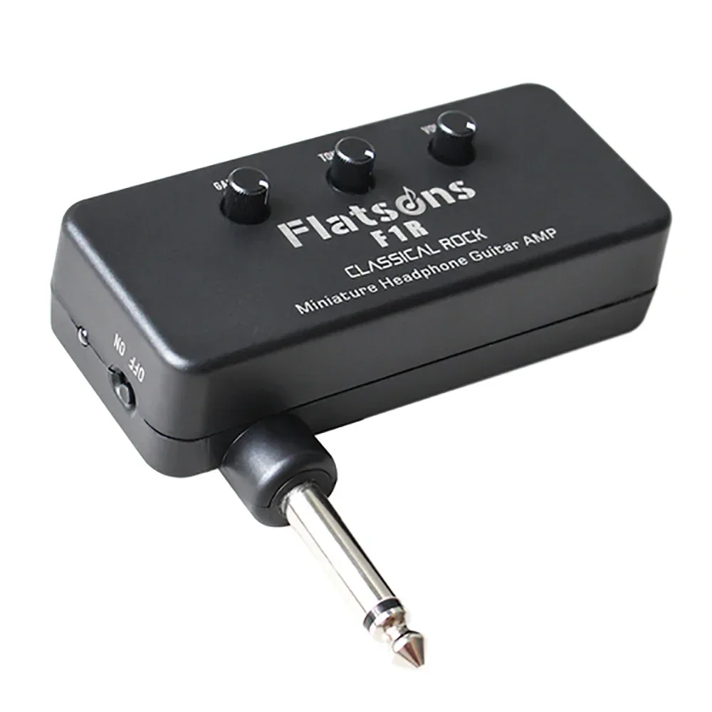Flatsons Guitar Amplifier Bass Headphone Amplifier 6.35 mm F1R Mini Electric Guitar Headphone Music Parts Accessories