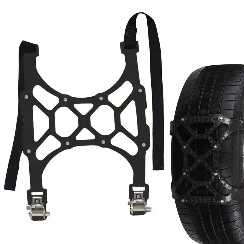 

Car Snow Tire Chains With Strong Grip Mud Tyre Wheels Thick Anti-Skid Belt For Car SUV Truck Easy Mount Emergency Traction Chain