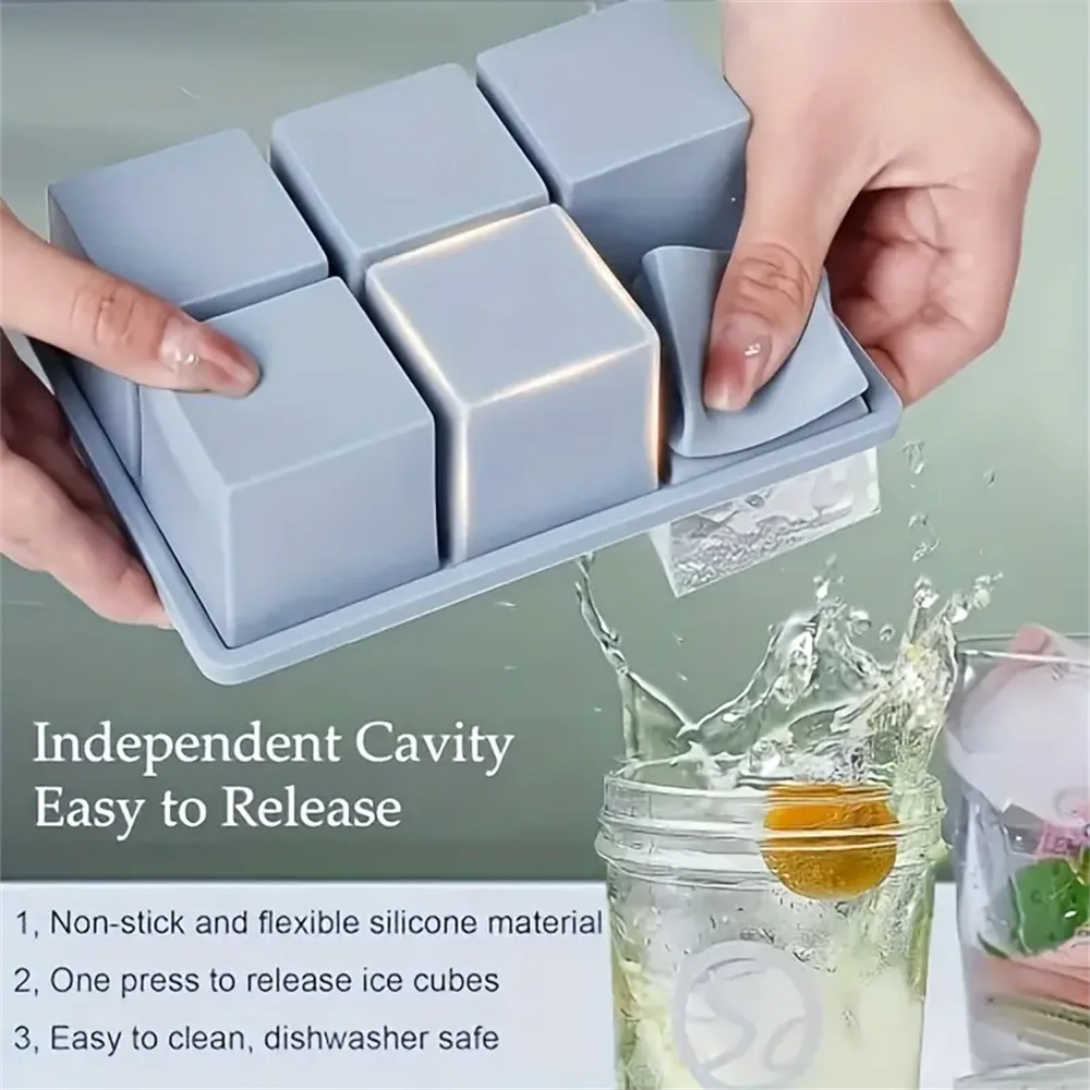 Large Silicone Ice Cube Tray with Lid-premium-2025 – Leakproof, Odor‑Free Square Molds for Whiskey & Cocktails | BPA‑Free Freezer S793b8b7def604c5d937e2d87ec231871O