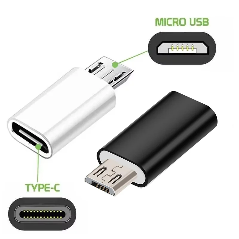 USB Type C Female to Micro USB Male Adapter for Samsung Xiaomi Huawei,USB C to Micro USB V8 OTG Sync Charger Jack