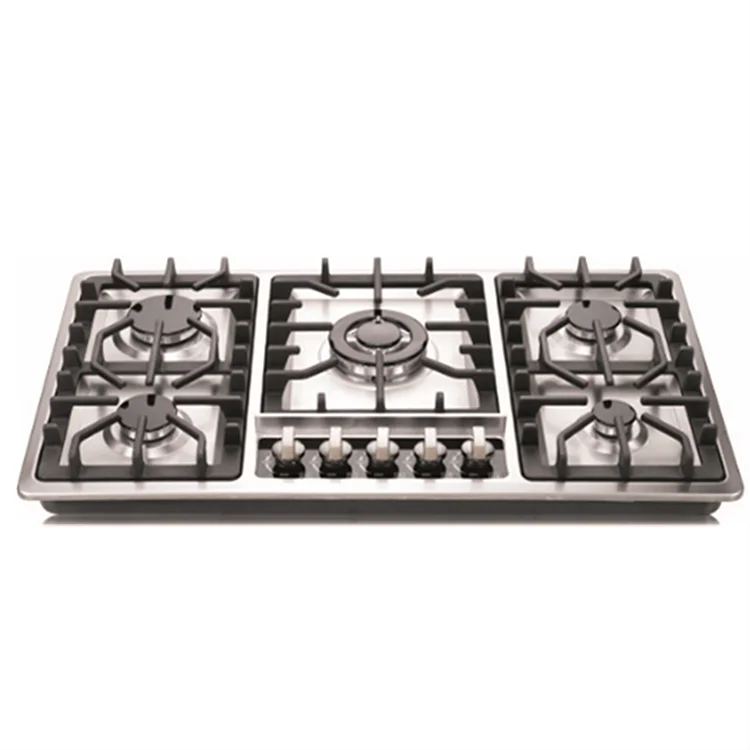 

Sell well 5 burners built-in stainless steel gas hob cooktop