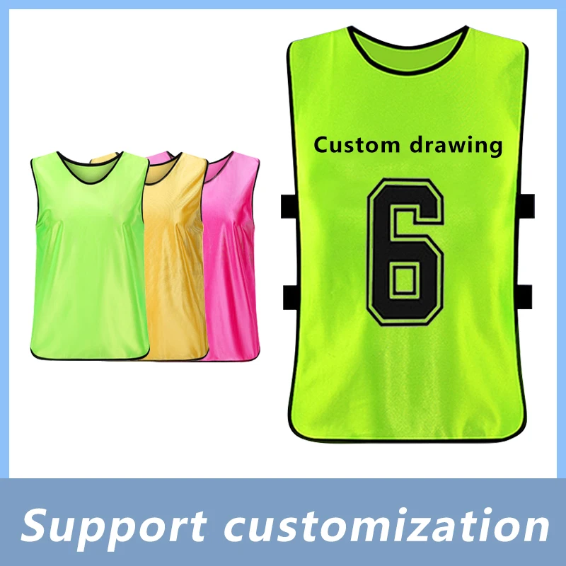AdultsChildrenSoccerTrainingVestFootballShirtsJerseysScrimmage