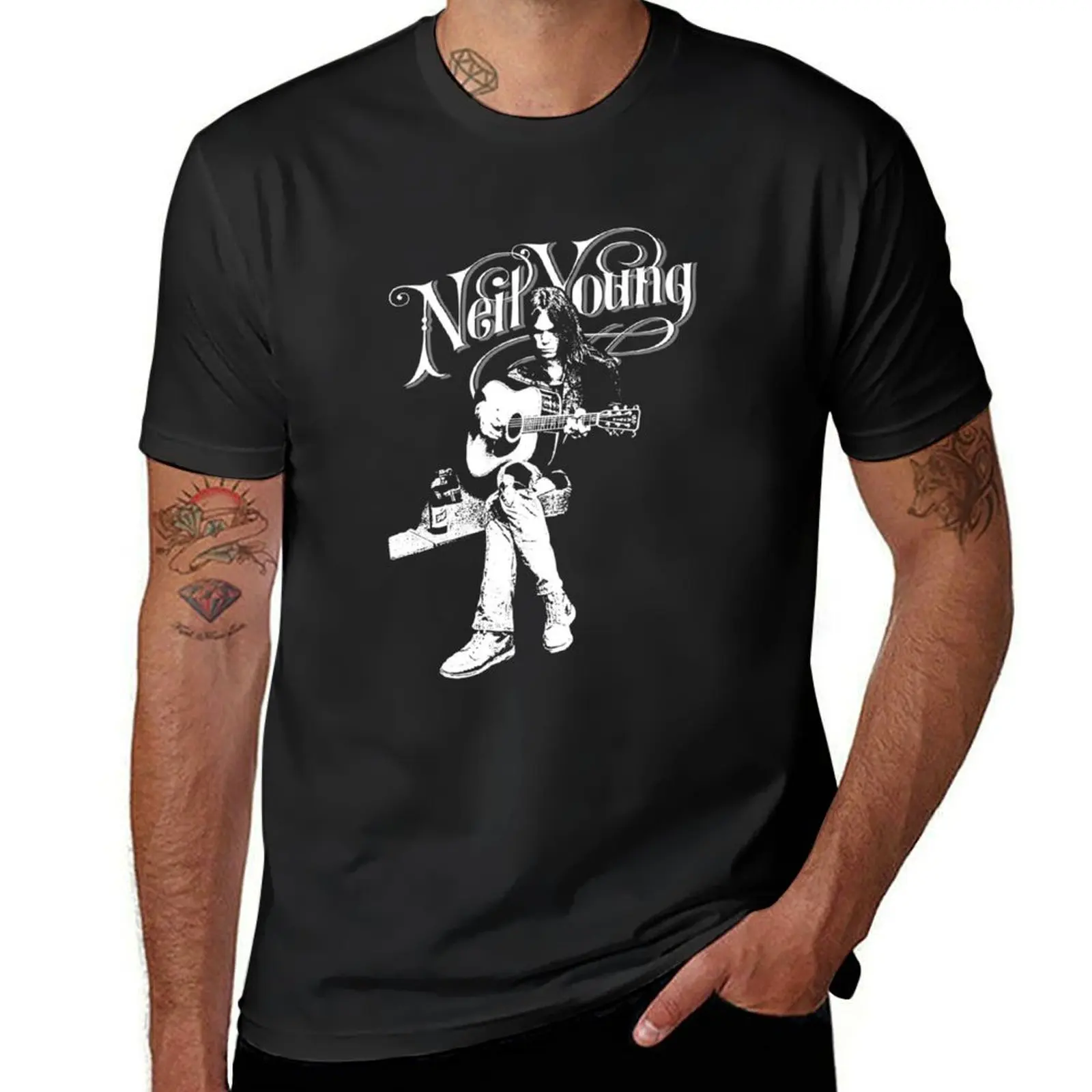 Perfects art styles Young guitarist and typorgraphy T-Shirt korean fashion for a boy mens champion t shirts