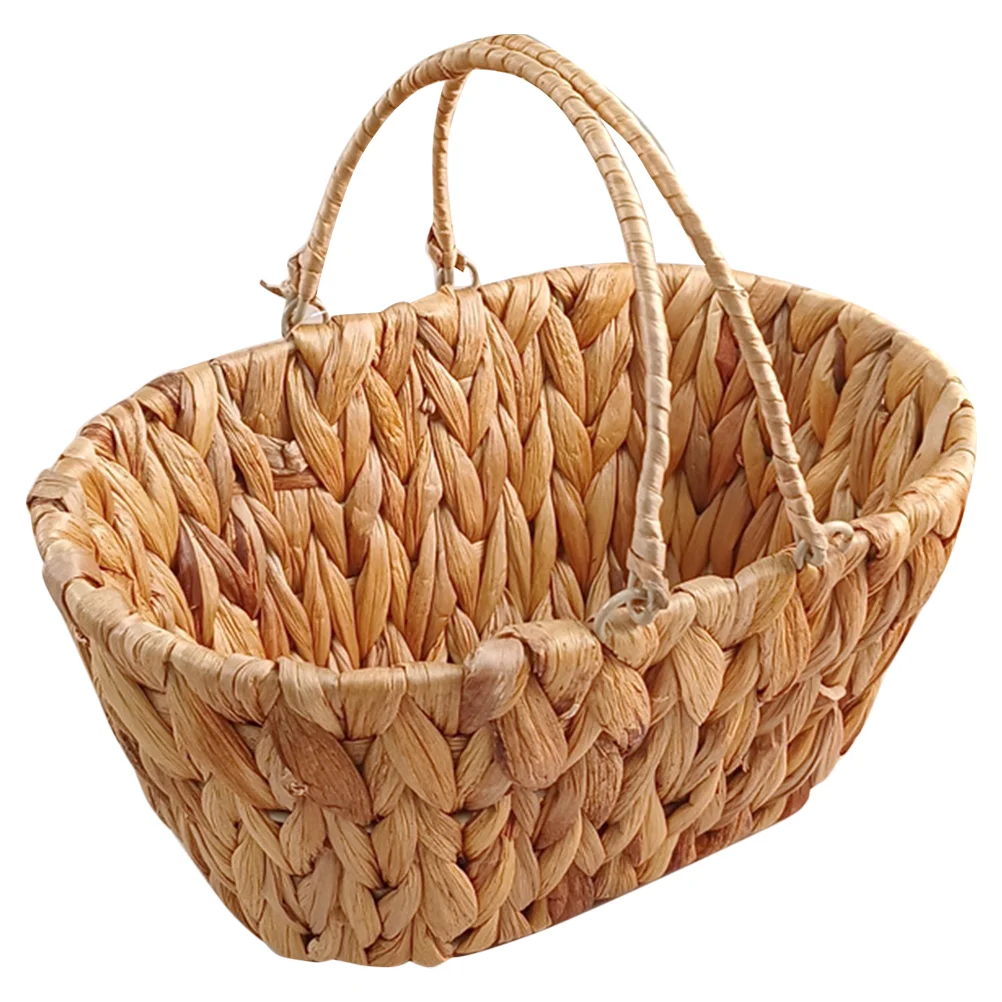 

Woven Fruit Basket Multi-function Storage Basket Woven Basket Kitchen Vegetable Basket