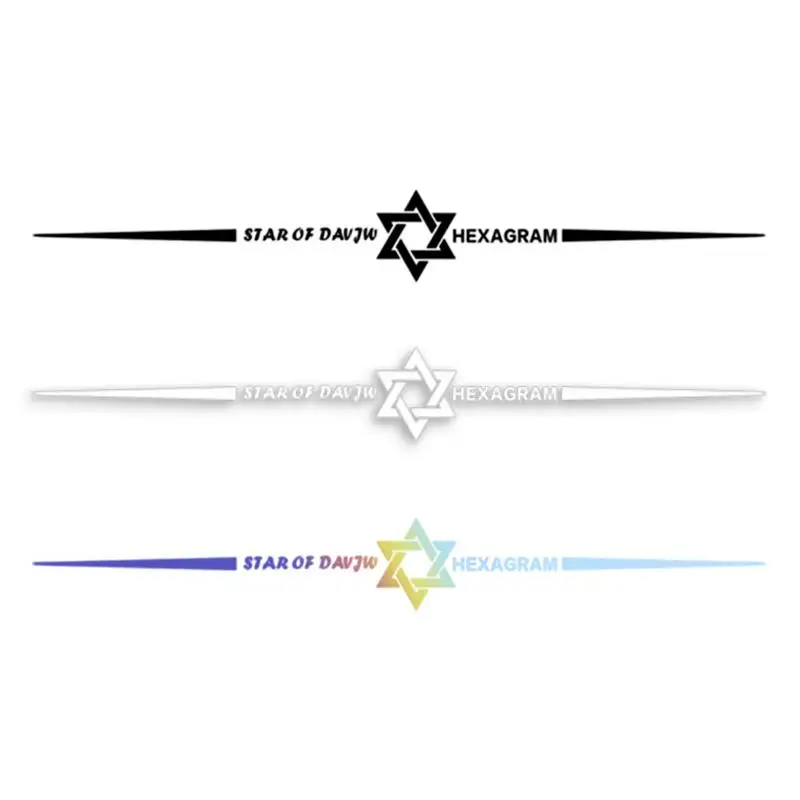 

Car Sticker Cool Design Hexagram Vehicle Decal Waterproof stickers stylish car decal exterior decoration Auto Accessories