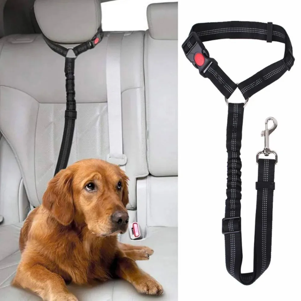 2-in-1 Reflective Dog Seatbelt 2