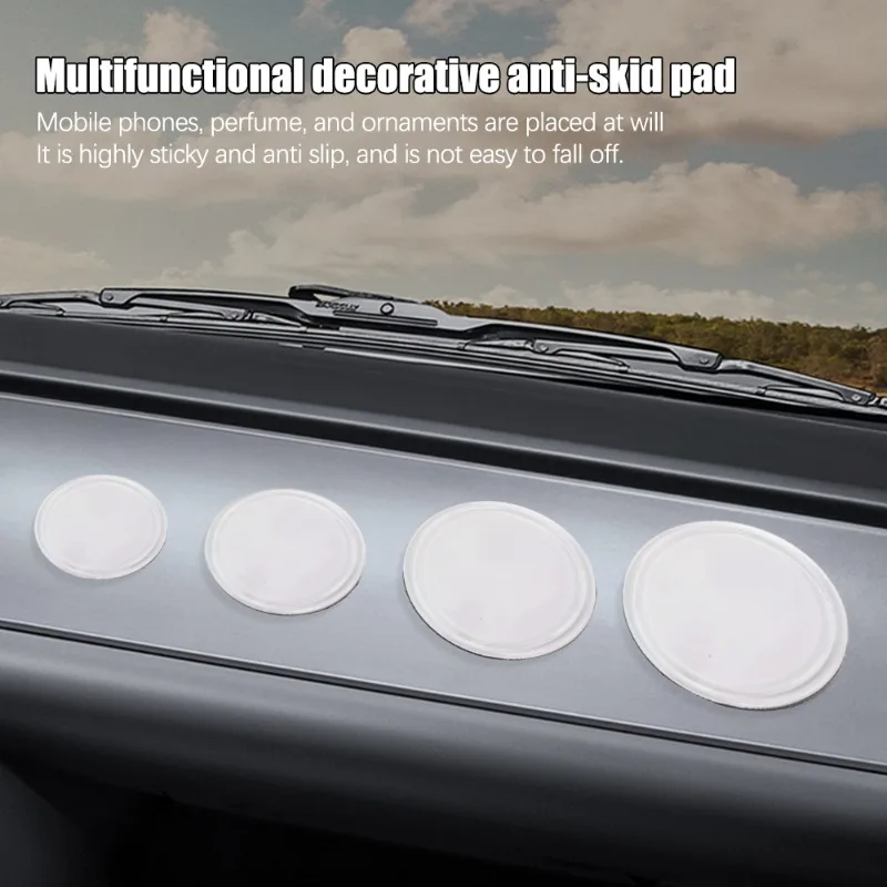 Car Dashboard Mat Anti-slip Mat Car Ornaments Center Console Dashboard Cell Phone Silicone Fixed Adhesive High Temperature Resistant