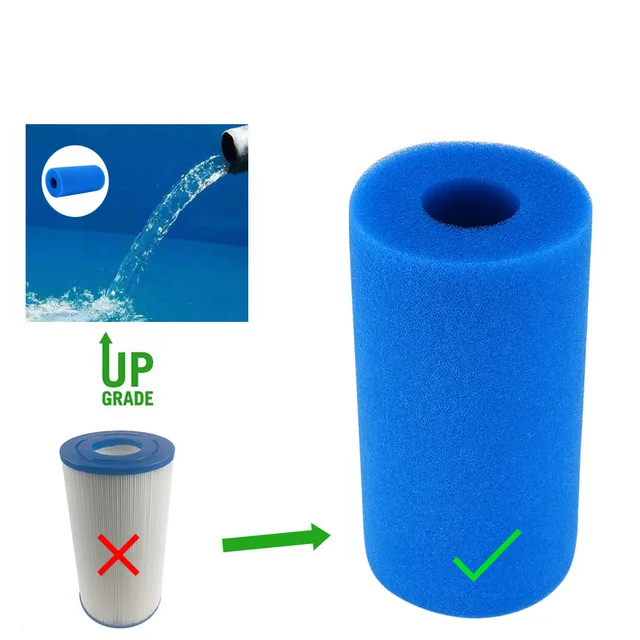 Medence Habszűrő Szivacs Újrahasznosítható Biofoam Tisztító Víz Patron Intex Típusú Úszómedence Kiegészítők Piscina Piscine