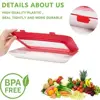 Creative Food Preservation Tray 30*21cm Reusable Fresh Storage Container Stackable BPA-free Plastic Meal Prep Containers 5