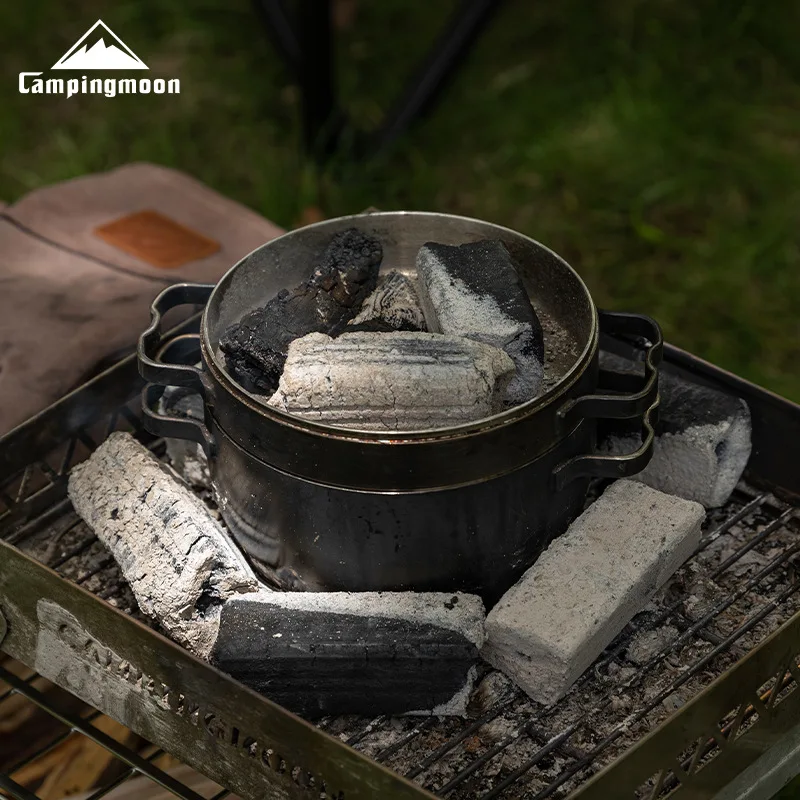 Multi-functional Thickened Stainless Steel Dutch Pot Campingmoon Do-25 Camping Frying Boiling Hanging Pot