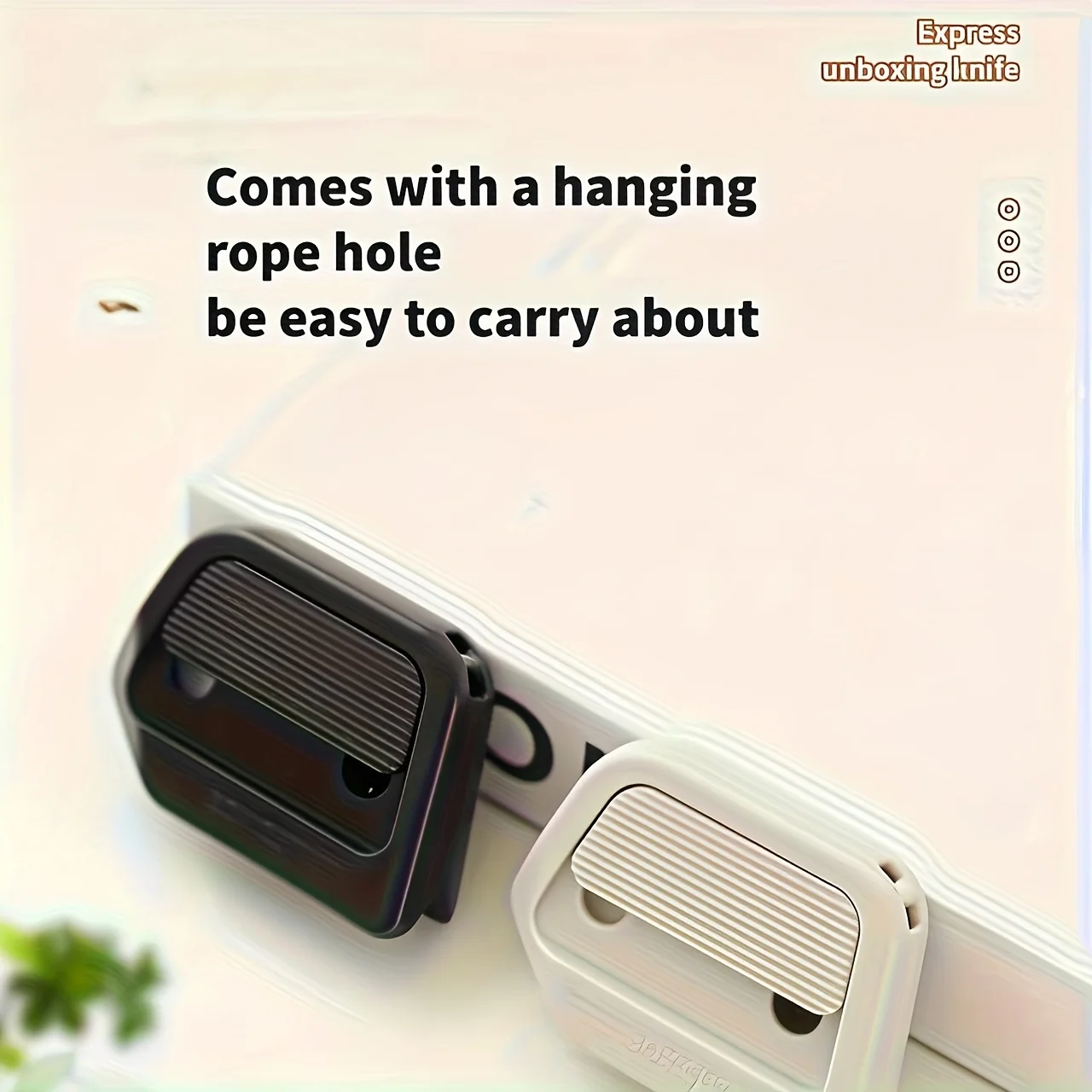 새로운 자동 접이식 미니 세라믹 안전 박스 커터 - 미끄럼 방지 그립이 있는 자석식 칼날(녹 방지, 긁힘 방지)