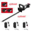 Cordless Hedge Trimmer 21V Battery Bush Trimmer Electric Hedge Trimmer Pruning 21 Inch Dual-Action Blade 4.0Ah Battery Charger 5