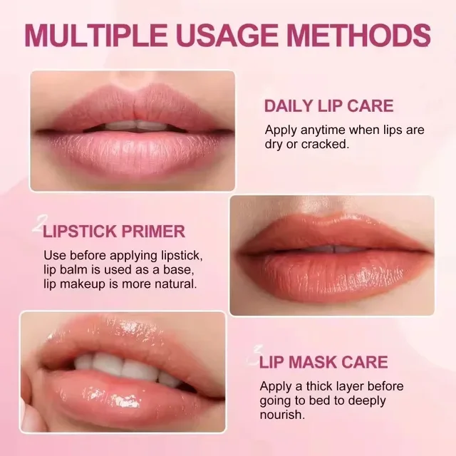 Remove Dark Lip Balm Fast Lighten Melanin Mask Gloss Oil Exfoliate Pink Lip Reduce Lip Lines Moisturizer Dead Skin Repair Care