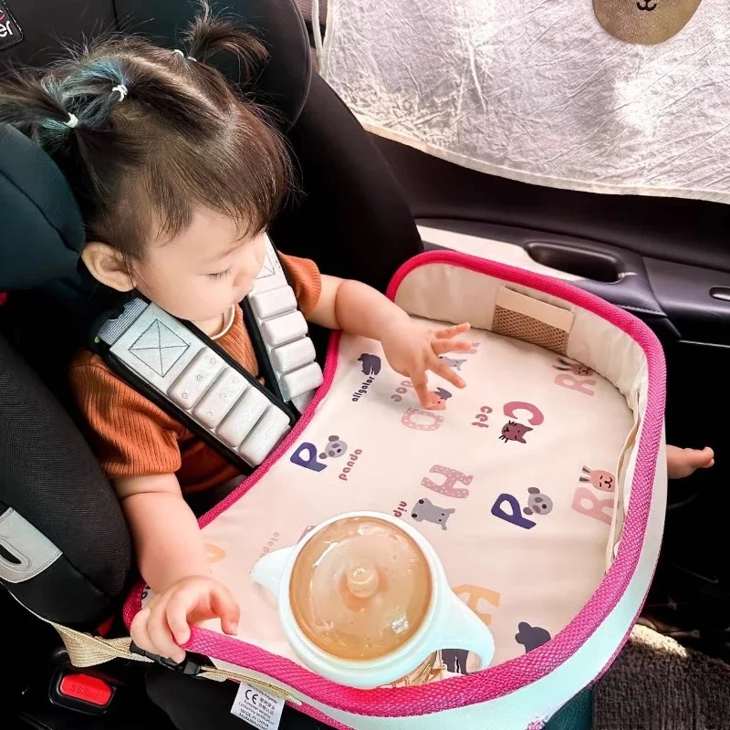 Multi-functional Practical Convenient Dinner Tray, Car Seat Tray, Child Seat Eating Baby Stroller Storage Tray