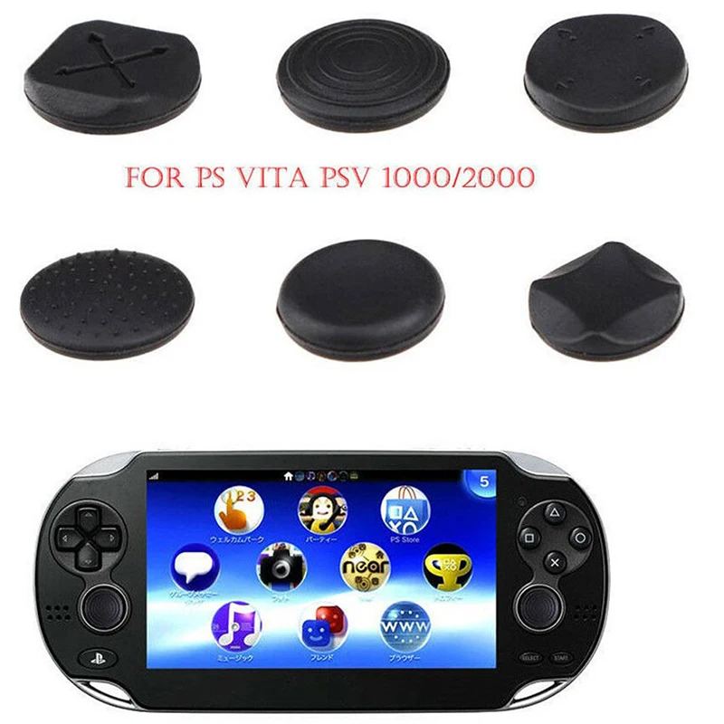 SONY - 中古ps vita ソフト アタッチメント付き 6 個のシリコンアナログコントローラーサムスティックサム