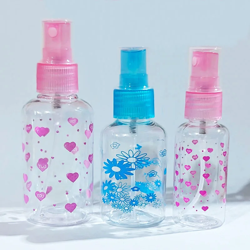 30/50/75ml Portable Refillable Bottles Transparent Plastic Perfume