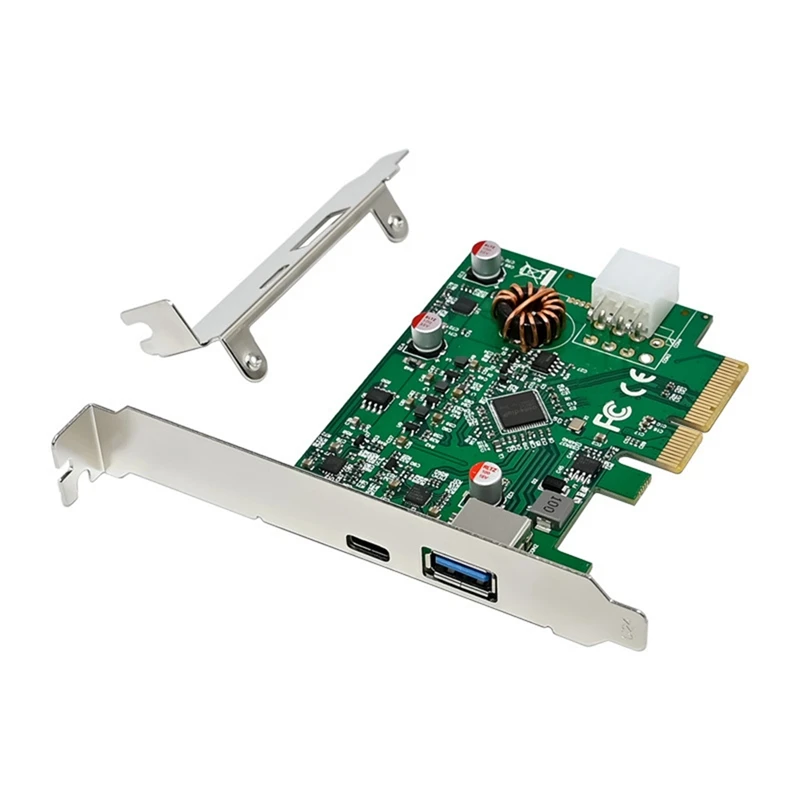 

ASM3142 PCIE X4 USB 3,1 TYPE-C + 10G высокоскоростная Плата расширения преобразования PCIE ASM3142 USB3.1 карта контроллера хоста