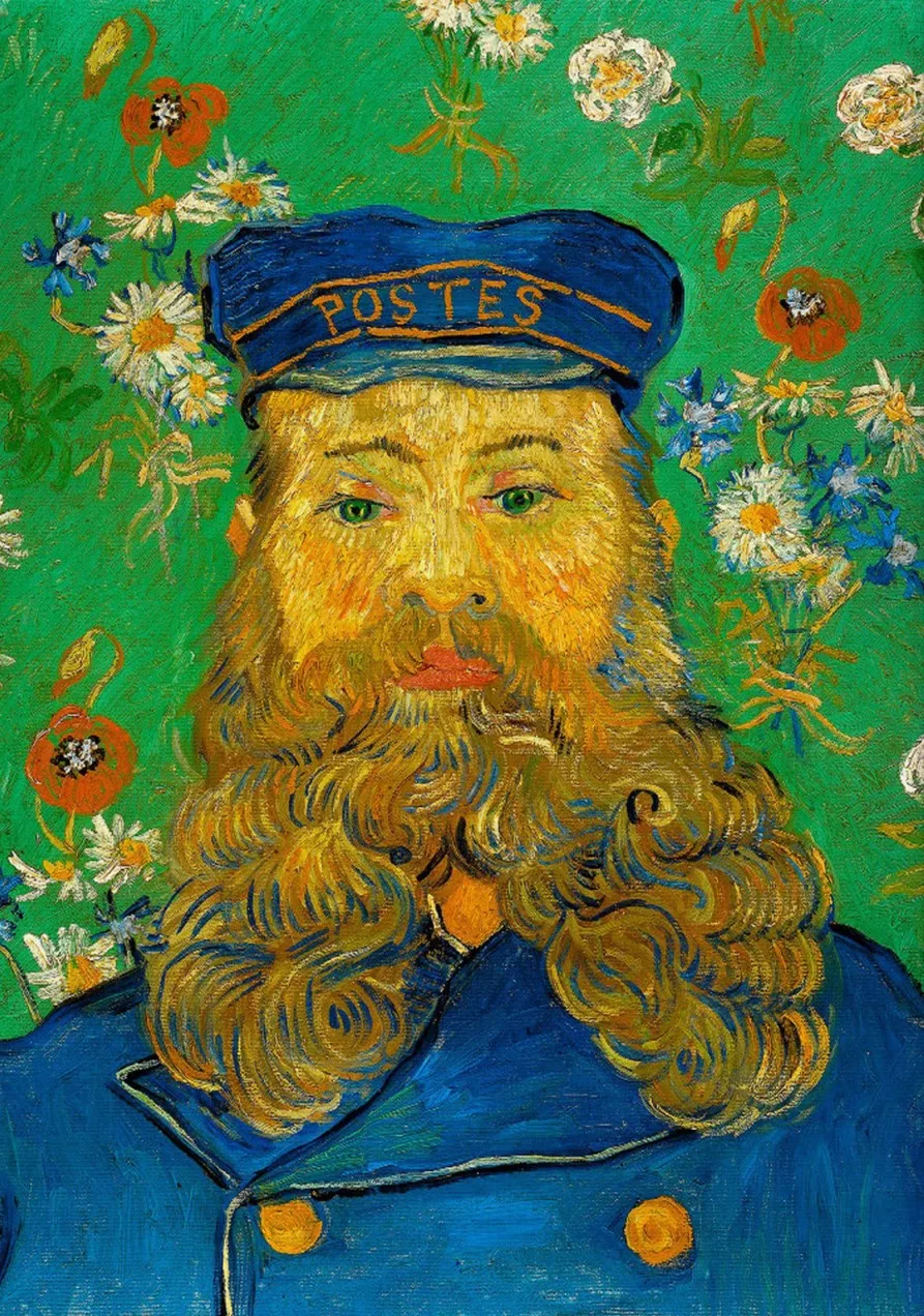 Vintage-Style Van Gogh Inspired Portrait Canvas Wall Art