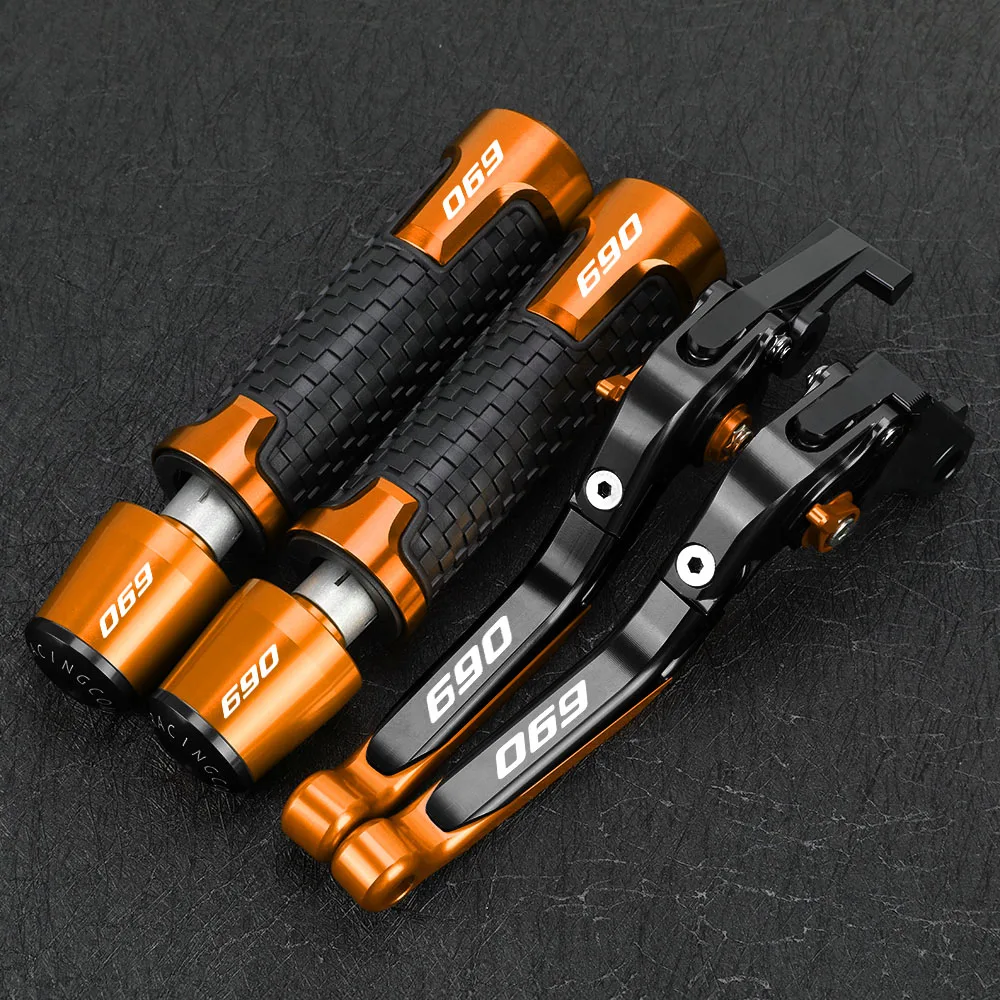 

Motorcycle Foldable Brake Clutch Levers 22MM 24MM Handlebar Knobs Handle Grips Ends For 690 DUKE 690 690DUKE DUKE690 2014 -2017