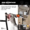 Metal Adjustable Elevated Dog Food Bowls Stand for Large and Extra Large Sized Dog, raised dog bowls(Bowl Not Included) 4