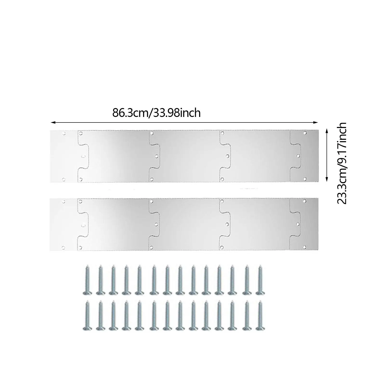 Door Kick Plate Rectangular Stylish for Exterior Doors Door Bottom Protector